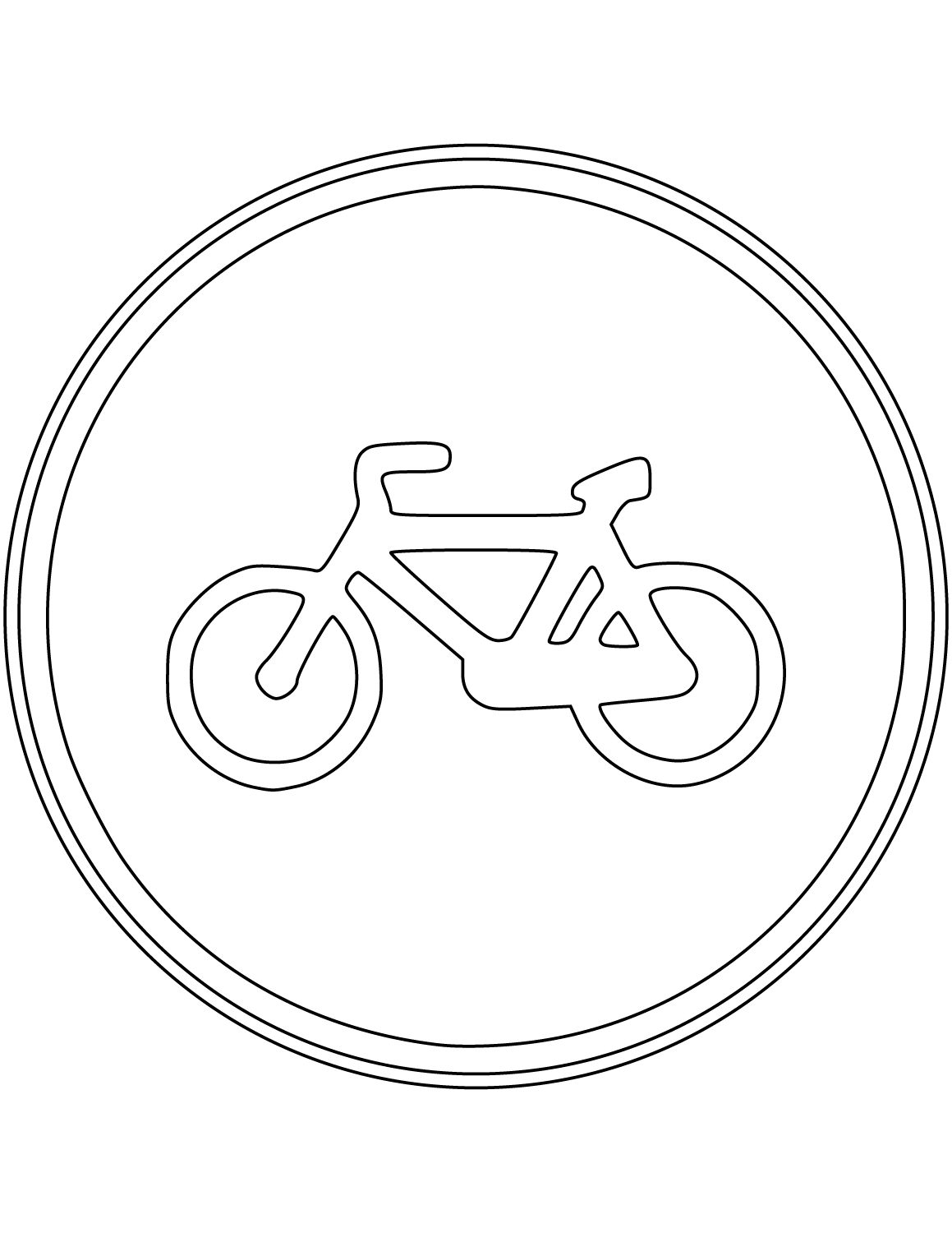 "Bicycles Only" Sign in Spain