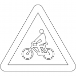 "Cyclists" Sign in Spain