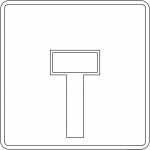 "No Through Road" Sign in Spain