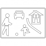 "Living Street" Sign in Spain