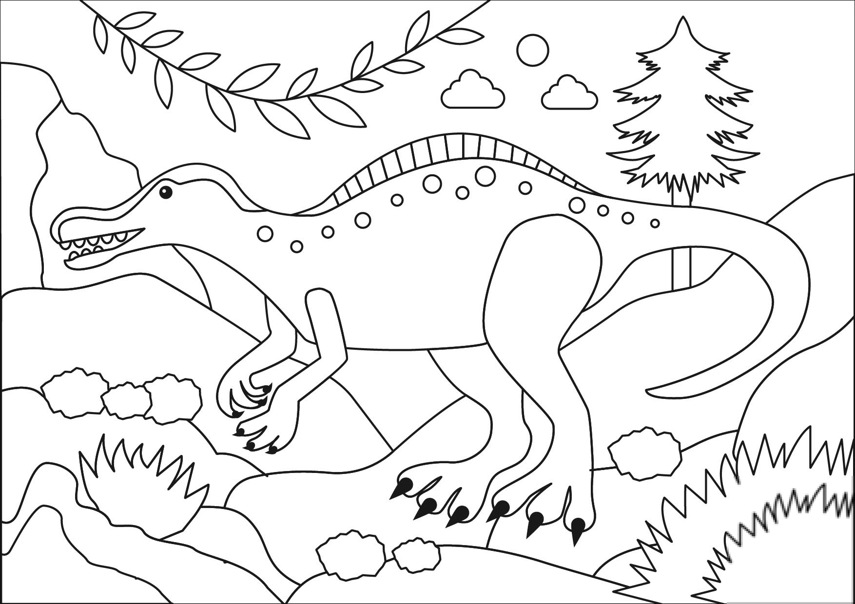 kolorowanka Spinozaur