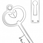 Door Key and Keyhole
