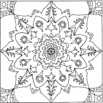 Square Mandala with Traditional...