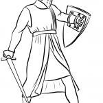 Helmeted Medieval Knight