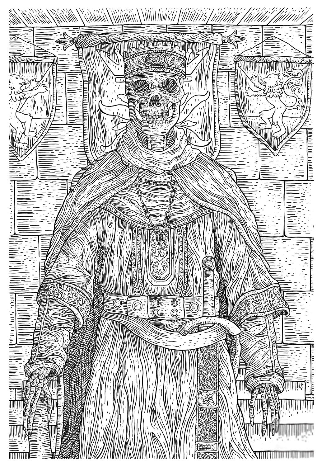 Evil Skull King in the Middle Ages