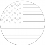 American Flag in Circle