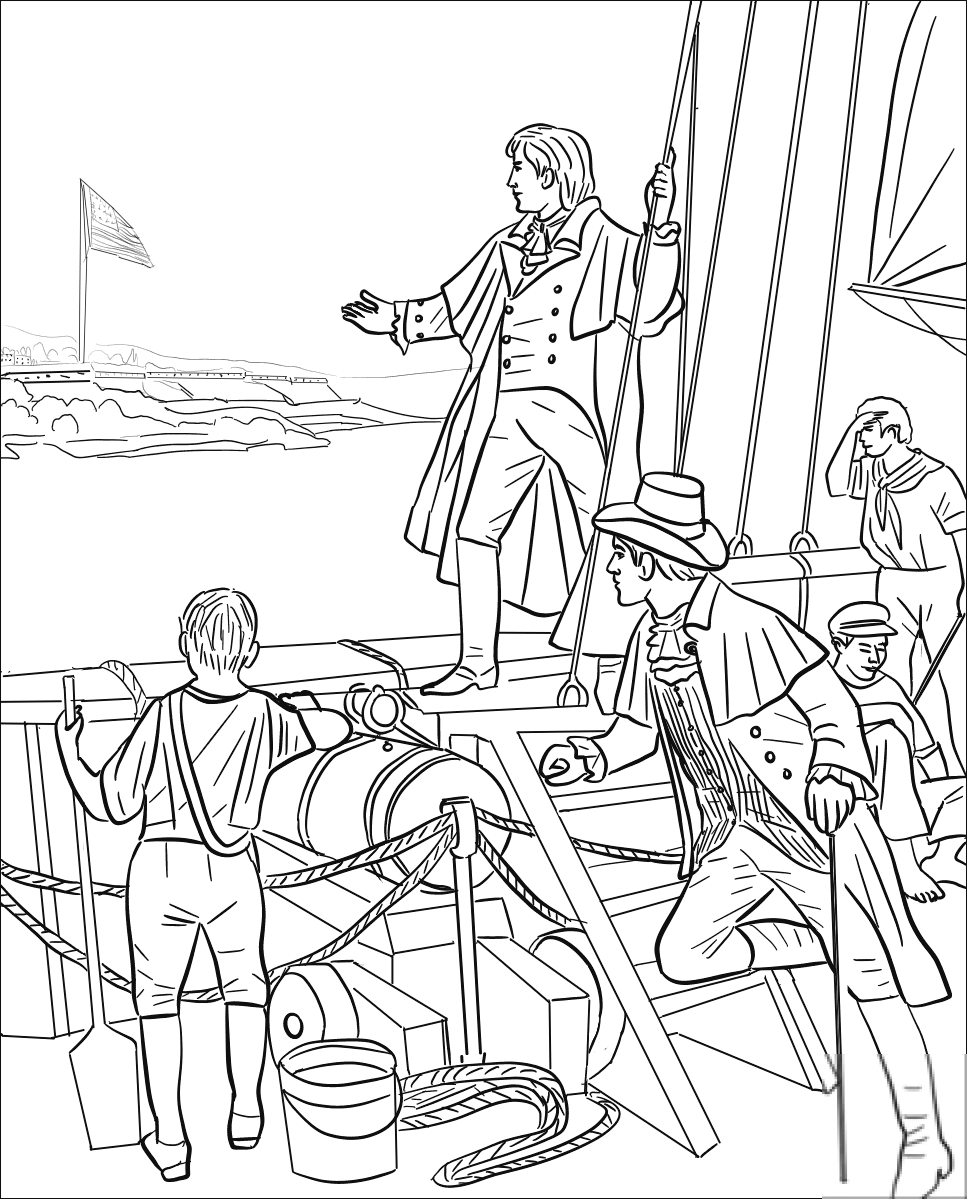 Star-spangled Banner over Fort McHenry