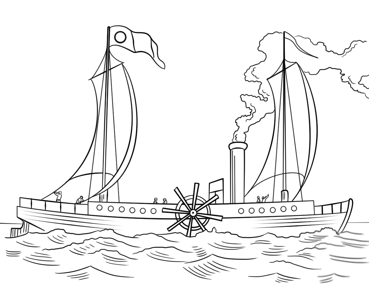 Robert Fulton's Steamboat Clermont