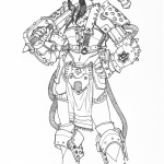 Damska zbroja ze Steampunk