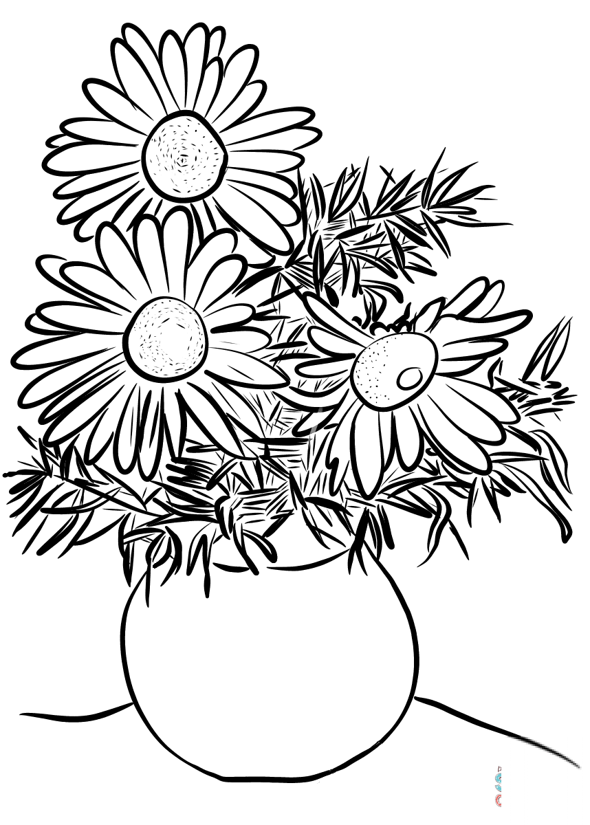 Daisies in a Vase