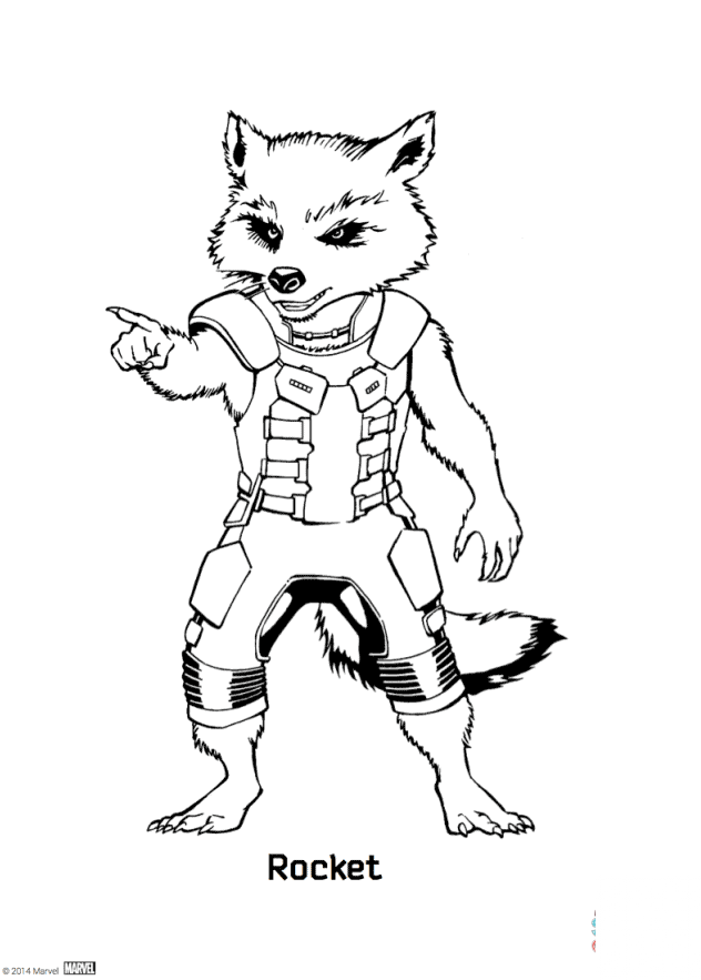 Rocket Raccoon from Guardians of...