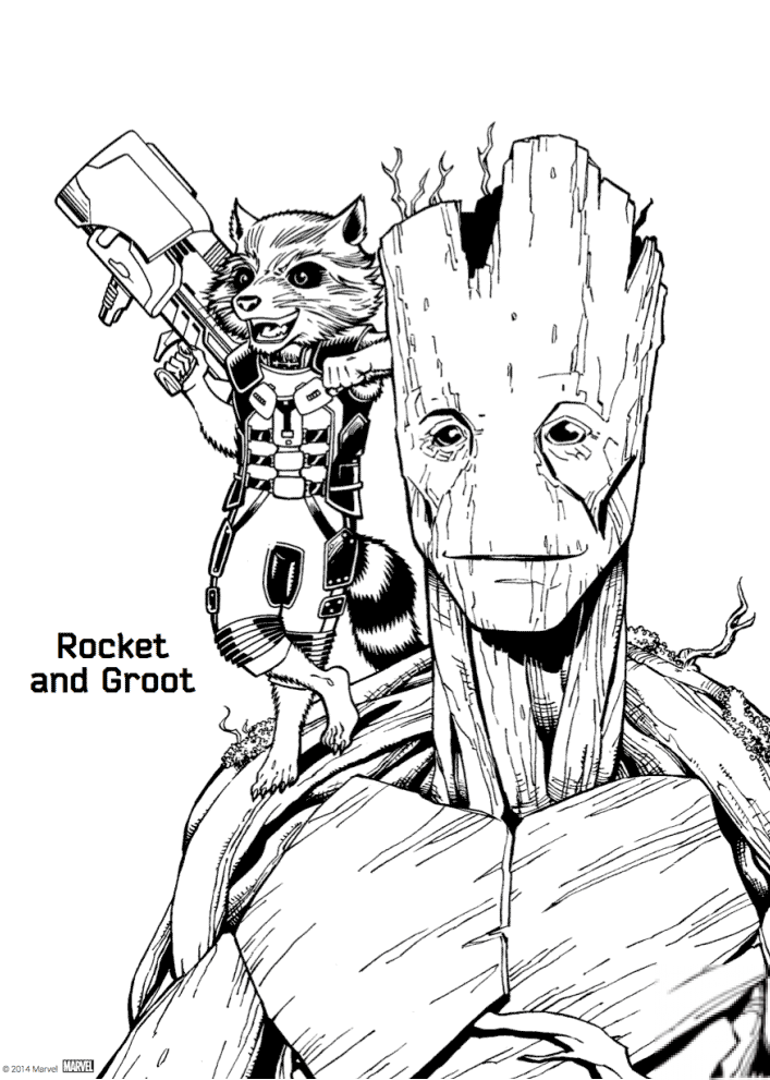 Rocket and Groot from Guardians of...