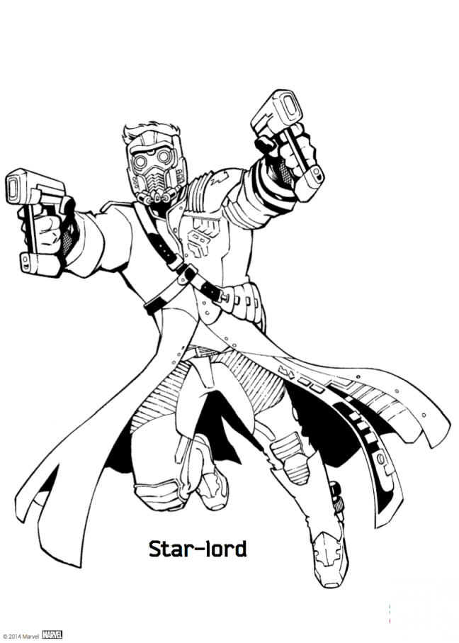 kolorowanka Strażnicy Galaktyki