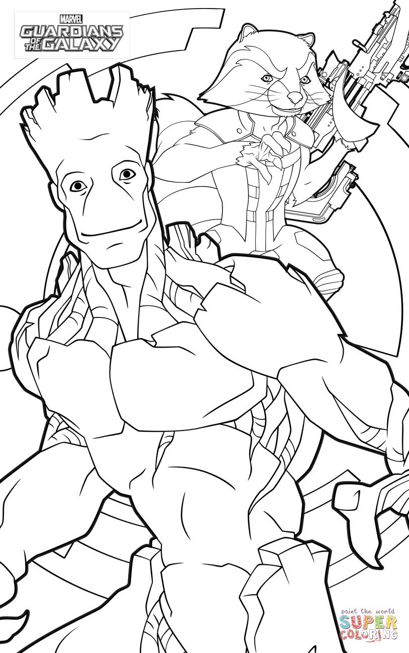 Rocket and Groot