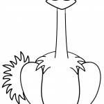 Cartoon Ostrich
