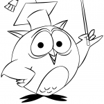 Cartoon Owl Professor