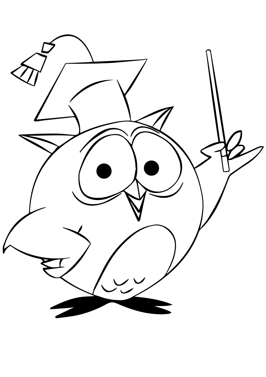 Cartoon Owl Professor