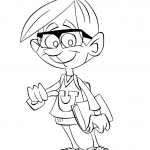 Karykatura gimnazjalisty