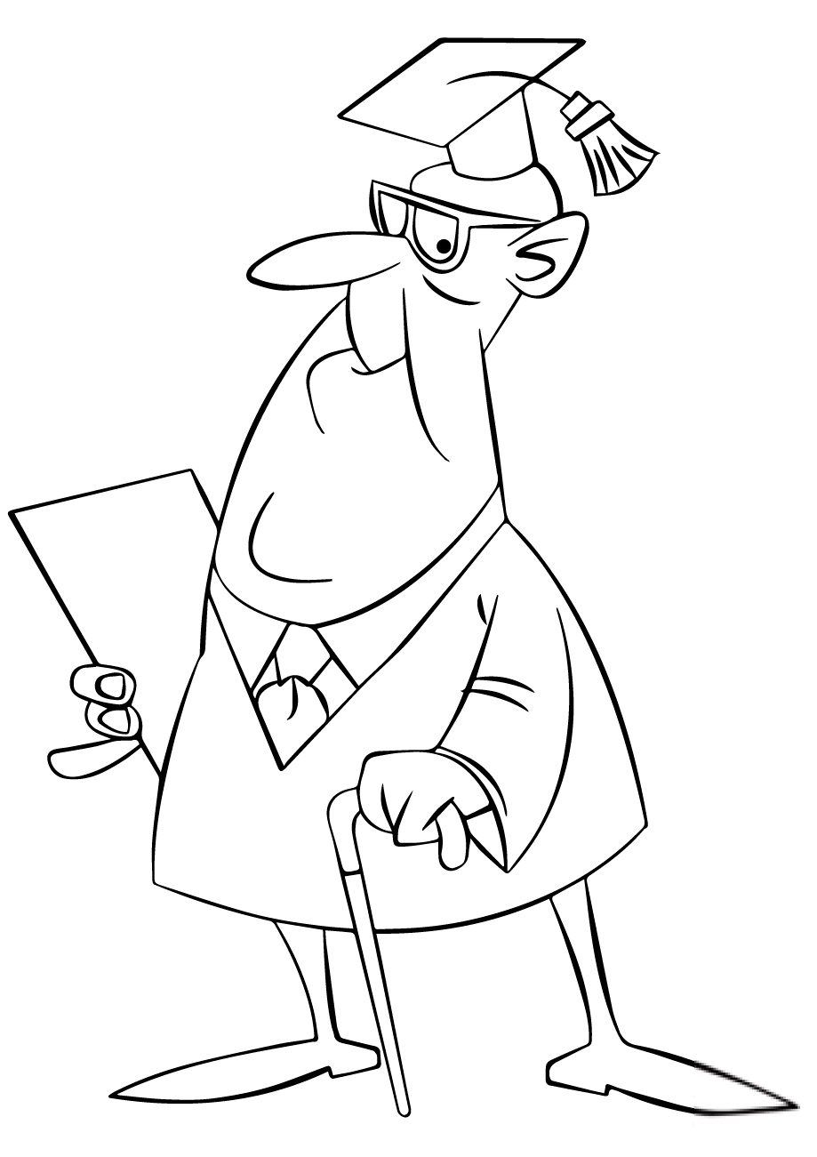 Senior Man Graduating