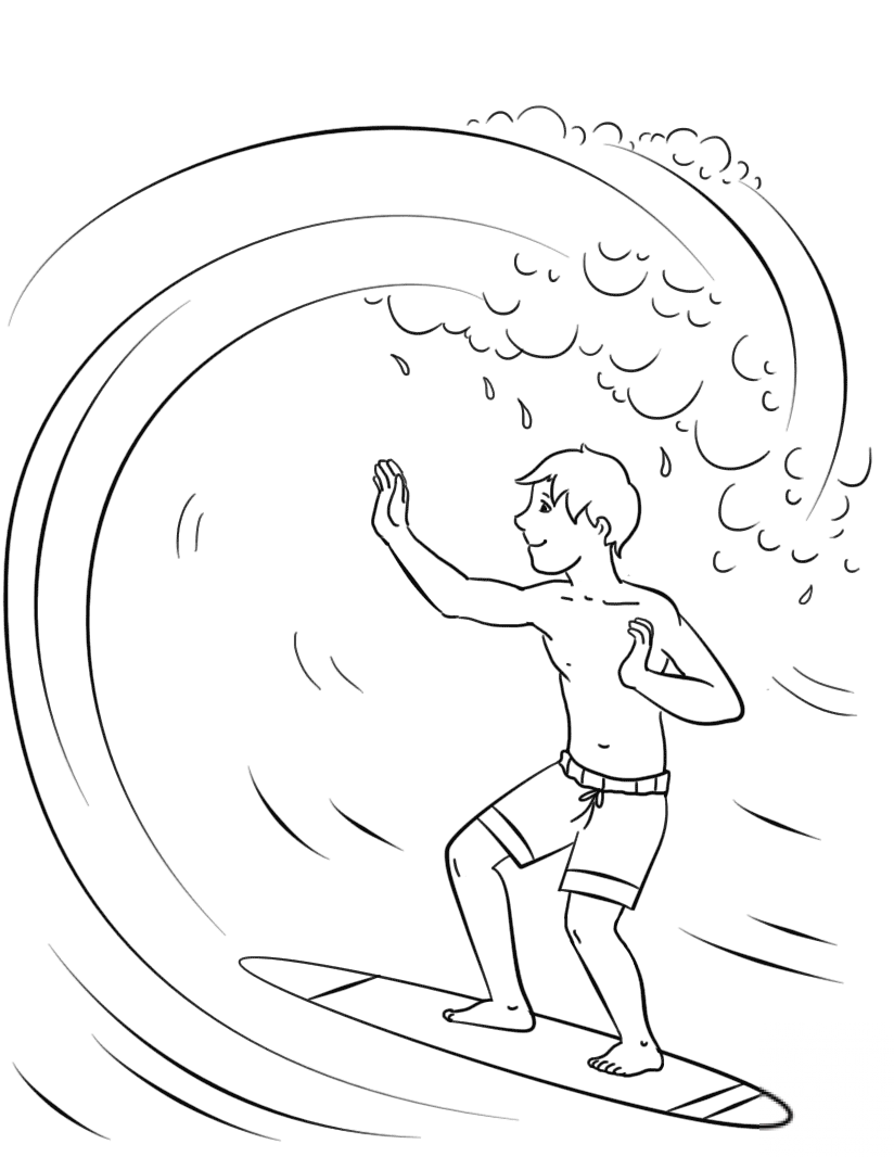 Surfing Boy