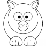 Animowana prosta świnka