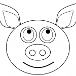 Animowana głowa świnki