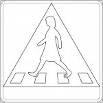 "Pedestrian Crossing" Sign in Sweden