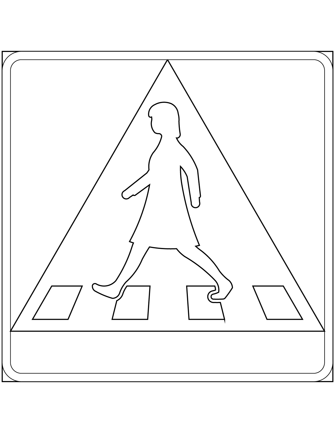"Pedestrian Crossing" Sign in Sweden