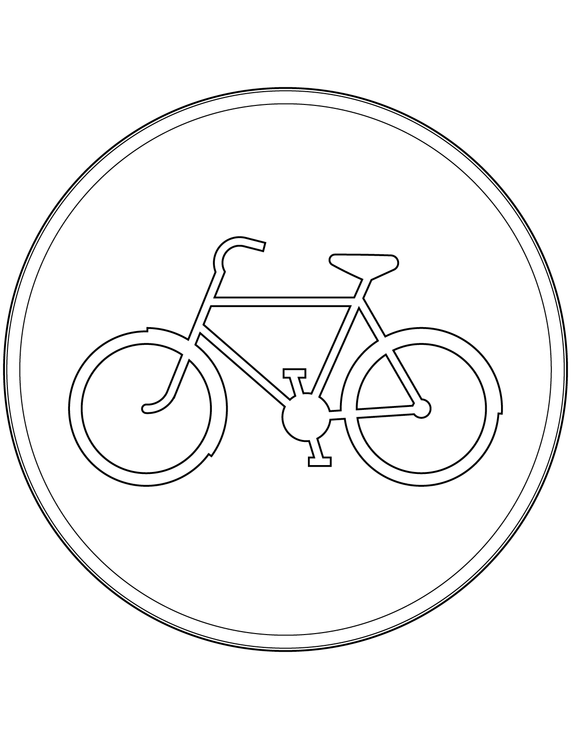 "Bicycles Only" Sign in Sweden