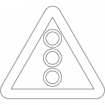 "Traffic Signals Ahead" Sign in Sweden