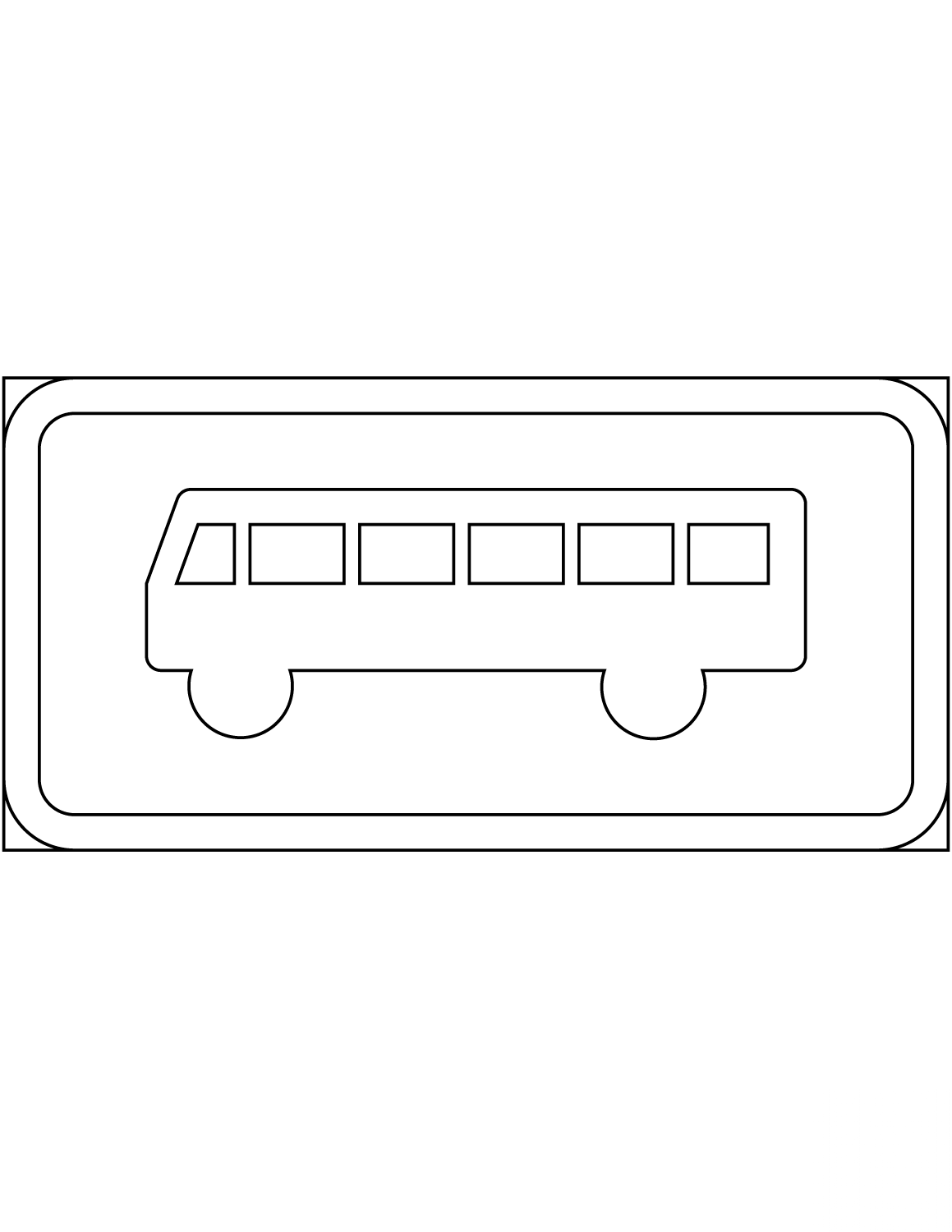 "Bus Stop" Sign in Sweden