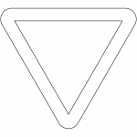 "Give Way" Sign in Sweden