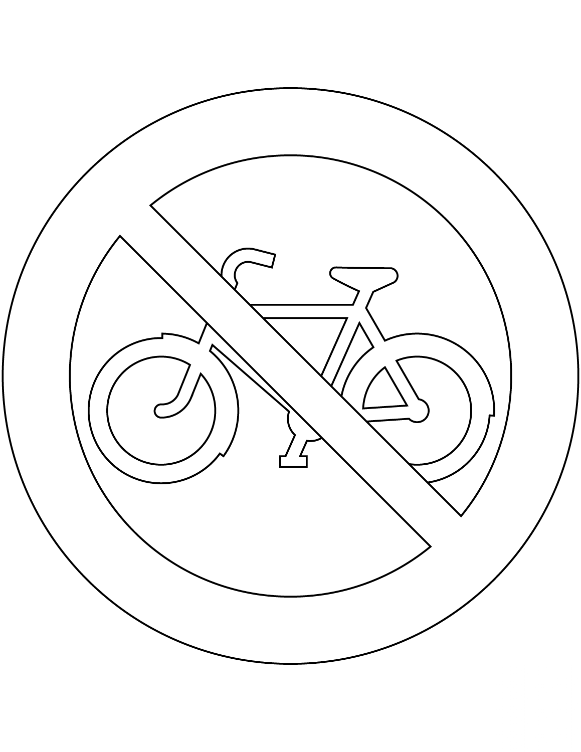 "No Bicycles" Sign in Sweden