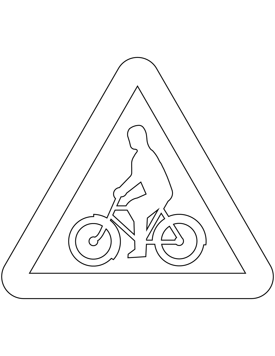 "Cyclists" Sign in Sweden