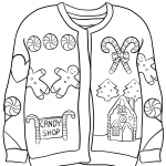 Christmas Sweater with Candy Shop