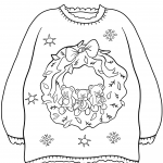 Christmas Sweater with Wreath