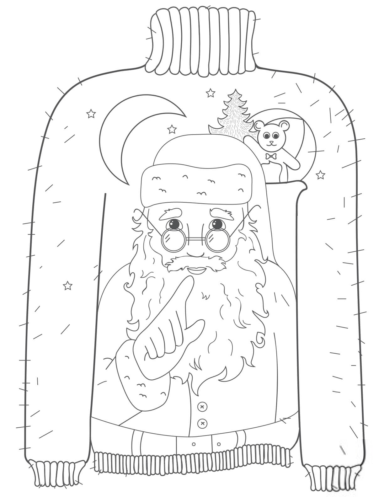 Brzydki sweter bożonarodzeniowy z...