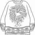 Sweater with Christmas Wreath