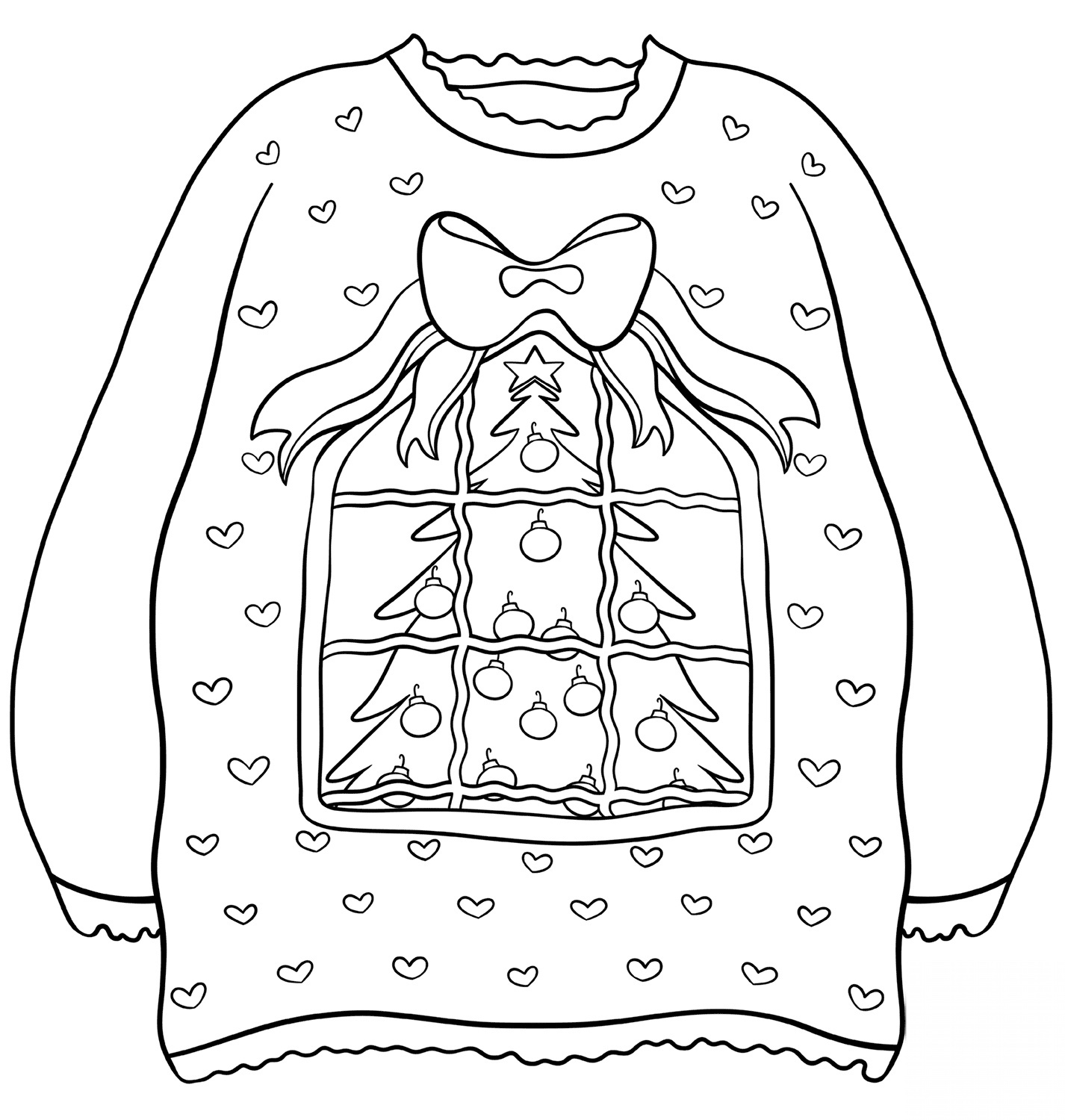 Sweater with Christmas Tree