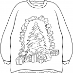 Sweater with Christmas Tree and...