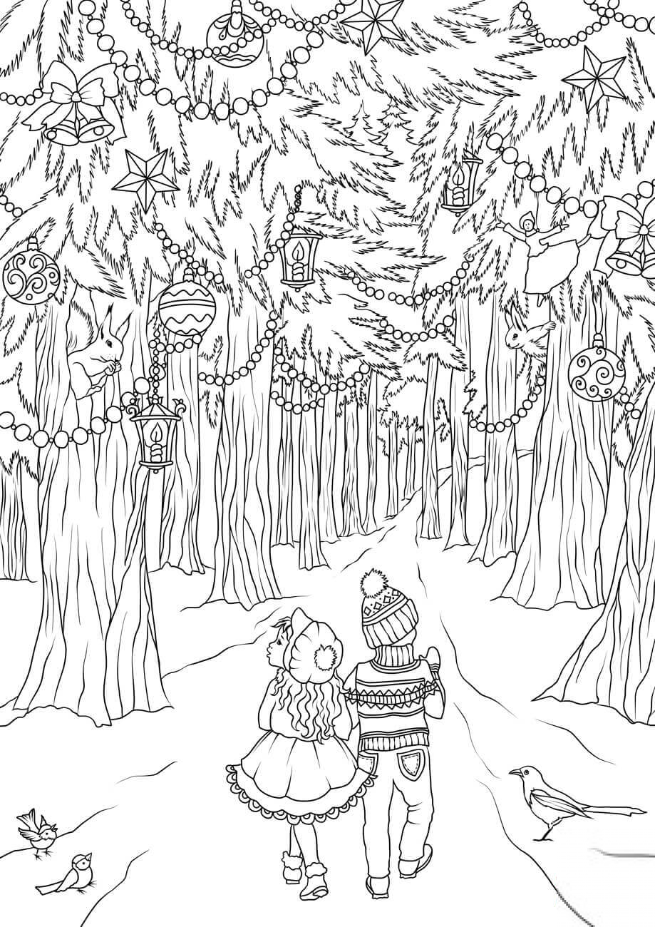 A Girl and a Boy are Walking in the...