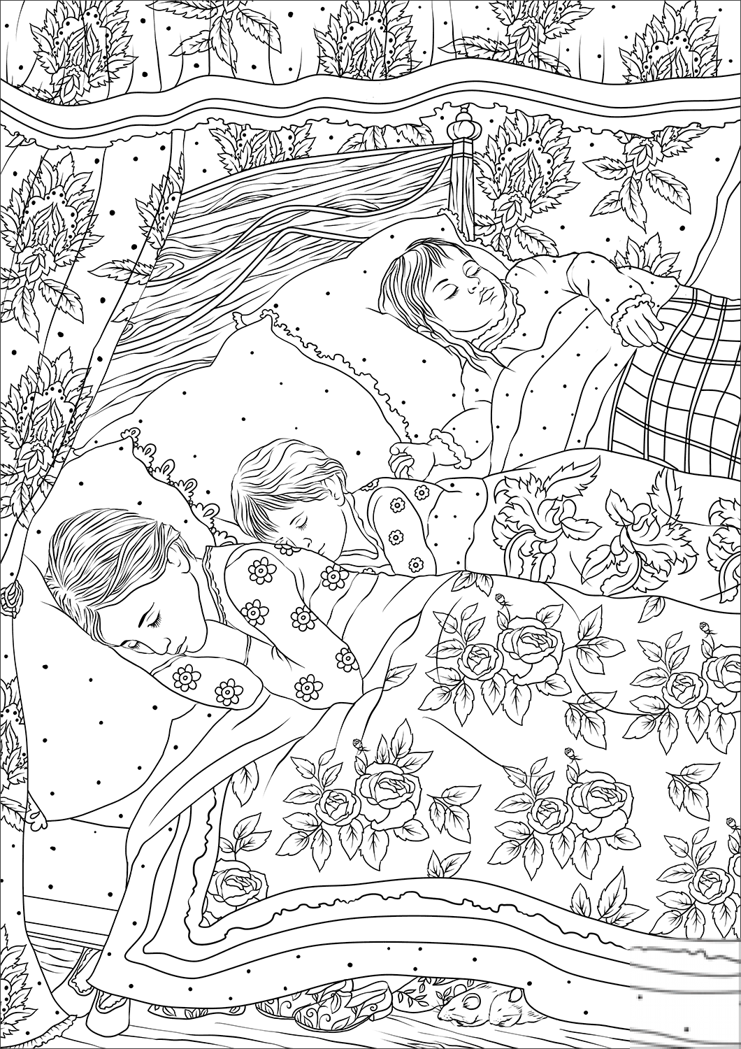 The Children sleeping in Their Beds