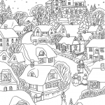 Snowy Village on Christmas Eve