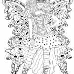 Girl Wearing Carnival Butterfly...