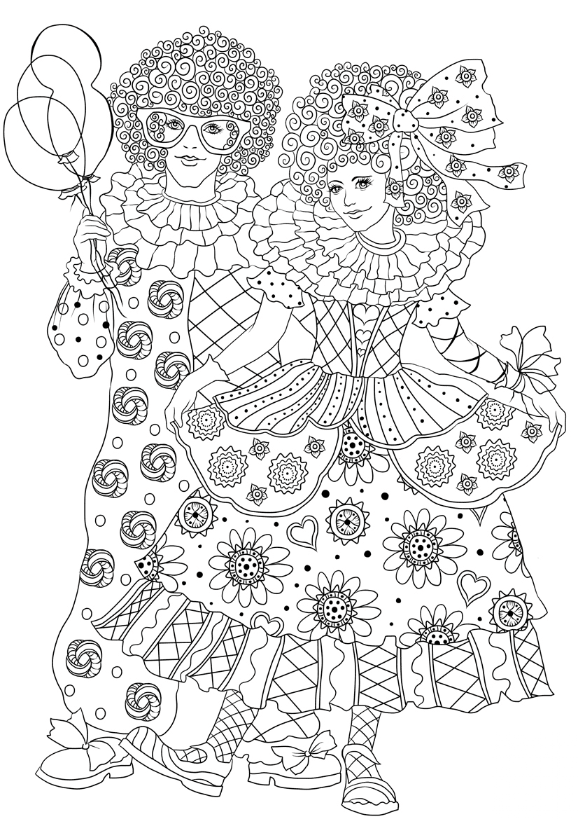 Funny Carnival Clowns