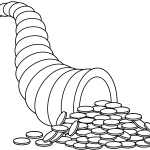 Horn of Plenty with Money