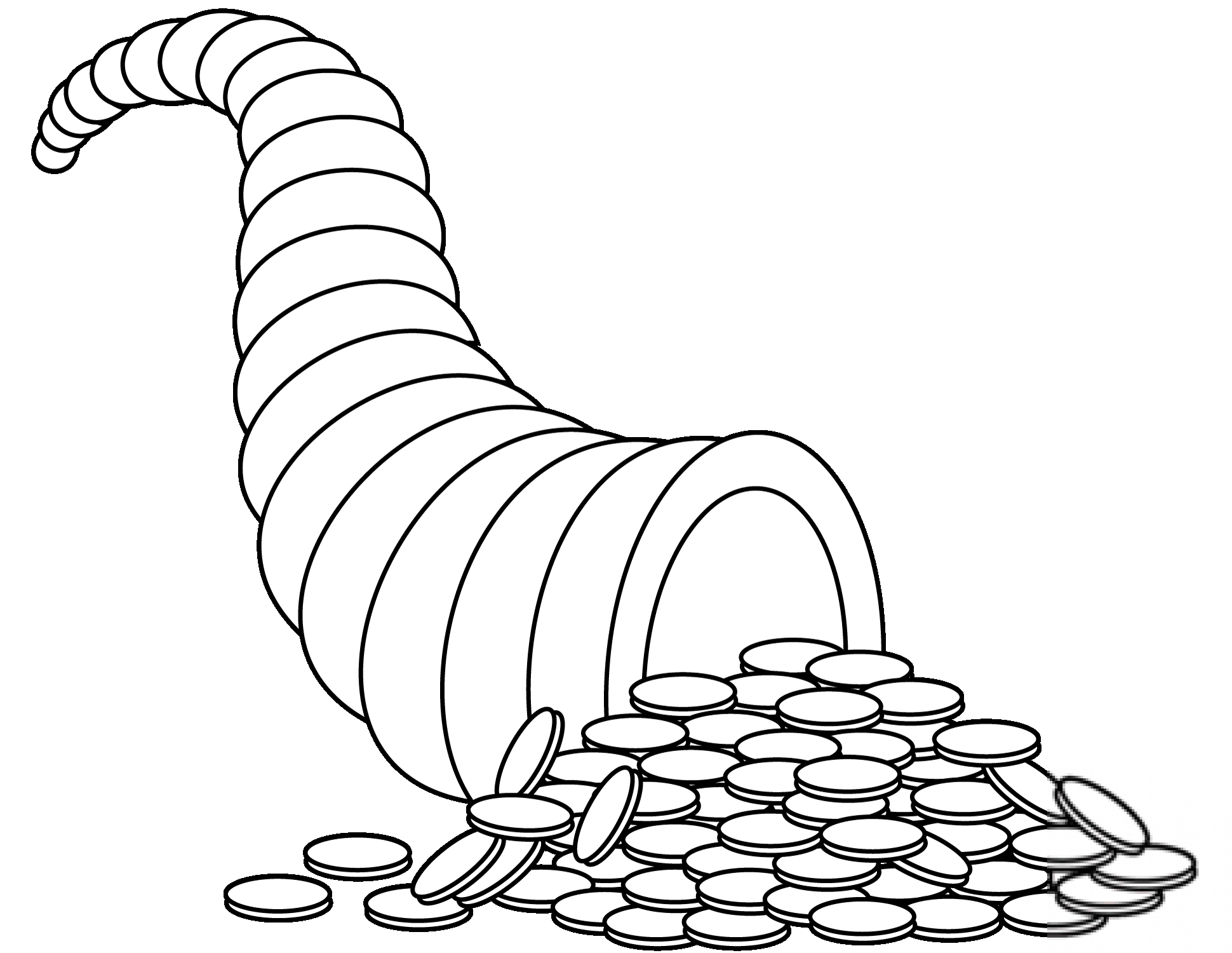 Horn of Plenty with Money