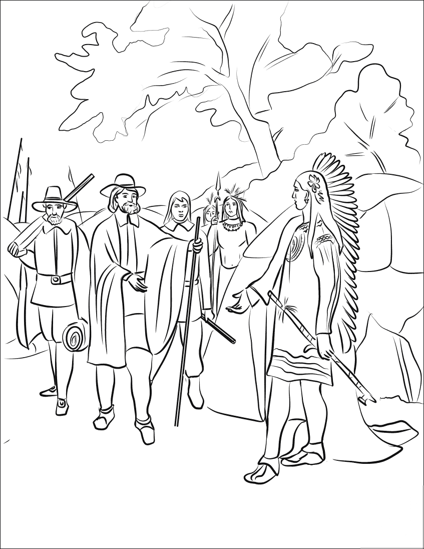 Wampanoag Indian Chief Massasoit...