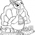 Cute Turkey with Baskets