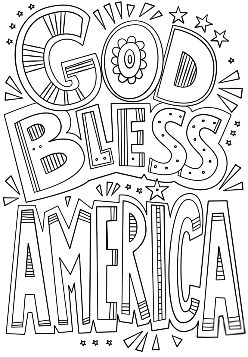 God Bless America Doodle